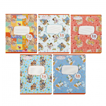 Тетрадь 18л кл Amore Tenero обл мел карт, ВД лак,бл офс, 5В МИКС AT72/5 9201991 