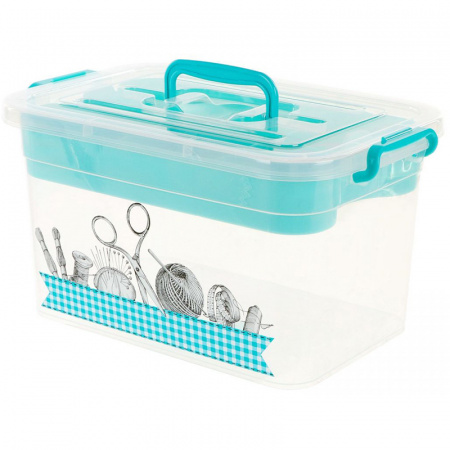 Контейнер для хранения 10,0л Рукоделие 355*235*190мм 