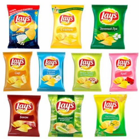 Чипсы L'ays в ассортименте 70г 