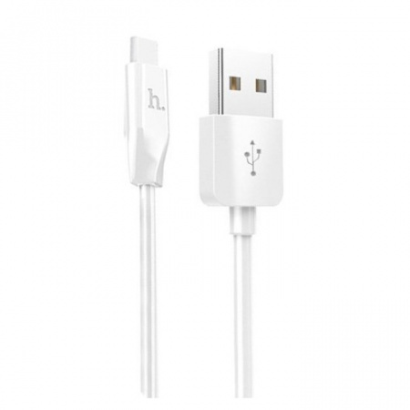Кабель Hoco X1, Type-C - USB, 3А, 1м, белый 
