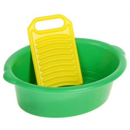 Игровой набор Золушка тазик стиральная доска МИКС 