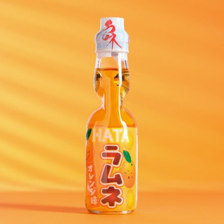 Напиток газированный Ramune со вкусом апельсина 200 мл 