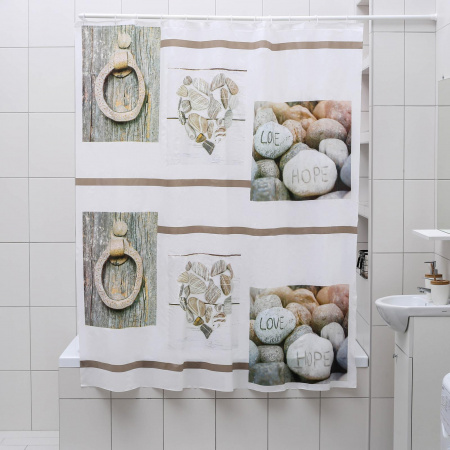 Штора для ванной "Гармония", 180х180 см, EVA 1904039 