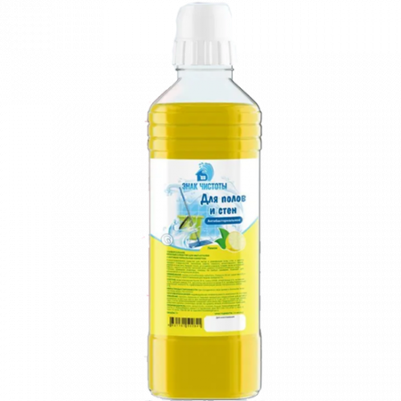 Средство для полов и стен ЗНАК ЧИСТОТЫ Лимон 1л 