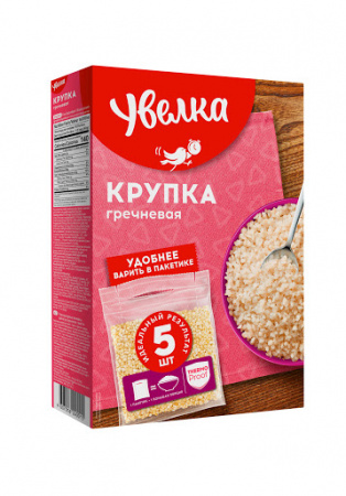 Крупа вар пак крупка гречневая Увелка 5*80г 